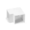 Kwadratowa listwa z PVC płaska gięta biała 40 * 40 mm 4 szt. - 8433325327484
