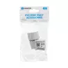 Kwadratowa listwa z PVC biała kolanko zewnętrzne 25 * 16 mm 4 szt. - 8433325327583
