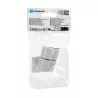 Kwadratowa listwa z PVC biała kolanko zewnętrzne 25 * 16 mm 4 szt. - 8433325327583