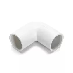 Okrągła listwa z PVC biała kolanko 16mm 4 szt. - 8433325327835