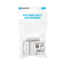 Okrągła listwa z PVC biała łącznik 20mm 4 szt. - 8433325327873