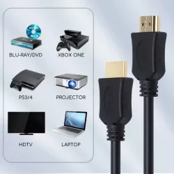 Kabel HDMI 1,5 m czarny - 8433325187736