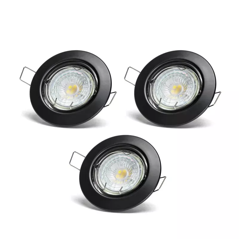 Reflektor LED o regulowanym kącie świecenia 4,5W 4000K czarny - 8433325329693