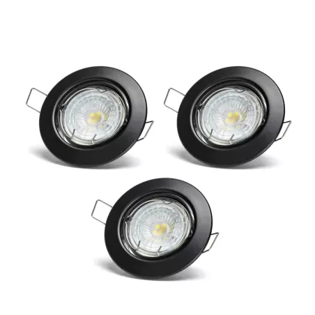 Reflektor LED o regulowanym kącie świecenia 4,5W 6500K czarny - 8433325329709