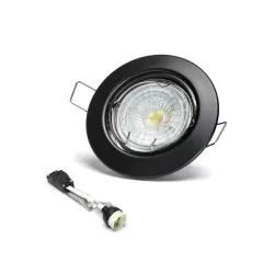 Reflektor LED o regulowanym kącie świecenia 4,5W 6500K czarny - 8433325329709