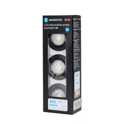 Reflektor LED o regulowanym kącie świecenia 4,5W 6500K czarny - 8433325329709