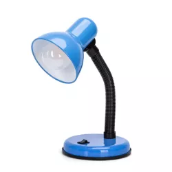 Lampa stołowa E27/230V metalowa klasyczna Niebieska bez żarówki - 8433325330040