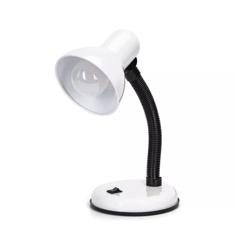 Lampa stołowa E27/230V metalowa klasyczna Biała bez żarówki - 8433325330064