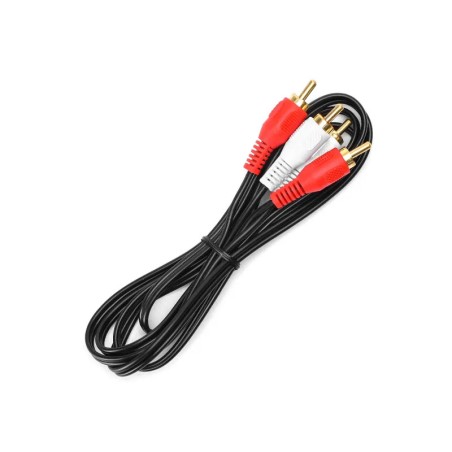 Kabel audio 2RCA/2RCA 1,5 m czarny - 8433325187828