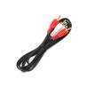 Kabel audio 2RCA/2RCA 1,5 m czarny - 8433325187828