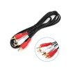 Kabel audio 2RCA/2RCA 1,5 m czarny - 8433325187828