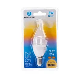 Żarówka świecowa LED CL37 E14 3W/230V biała ciepła 255lm 3000k - 8433325176310