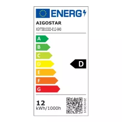 Zestaw świetlówka T5 z oprawką 12W 1800lm dł0.9m 4000K biała neutralna - 8433325334833