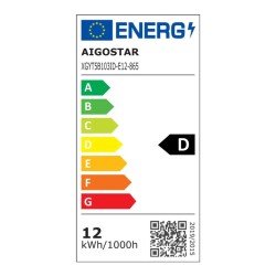 Zestaw świetlówka T5 z oprawką 12W 1800lm dł0.9m 6500K biała zimna - 8433325334840