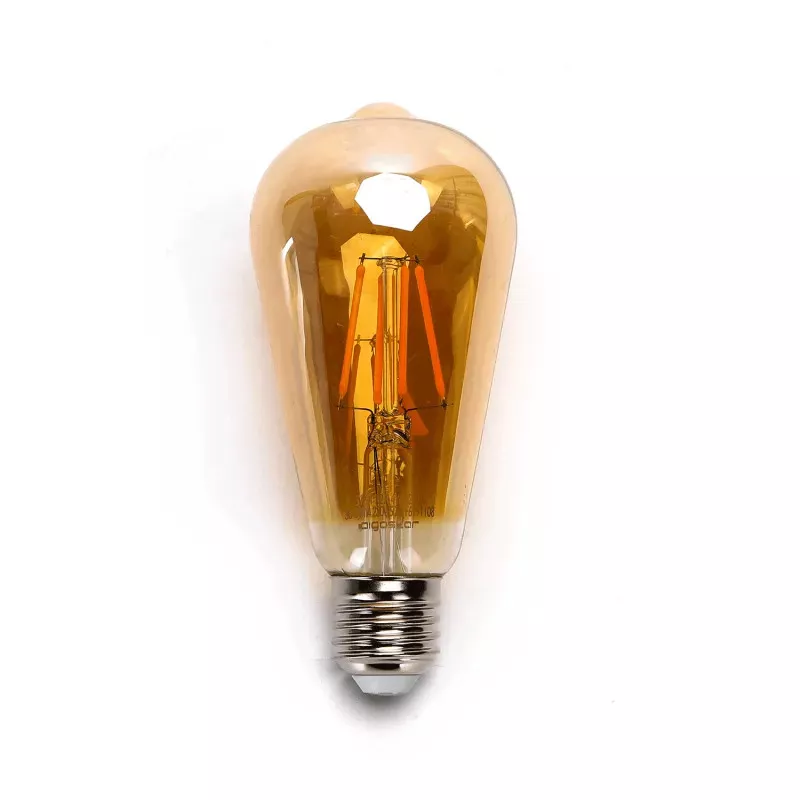 Żarówka LED 10W/230V Filament ST64 retro E27 barwa bursztynowa 1100lm - 8433325358419