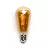 Żarówka LED 10W/230V Filament ST64 retro E27 barwa bursztynowa 1100lm - 8433325358419