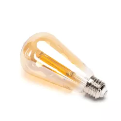 Żarówka LED 10W/230V Filament ST64 retro E27 barwa bursztynowa 1100lm - 8433325358419