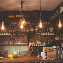 Żarówka LED 10W/230V Filament ST64 retro E27 barwa bursztynowa 1100lm - 8433325358419