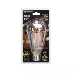 Żarówka LED 10W/230V Filament ST64 retro E27 barwa bursztynowa 1100lm - 8433325358419