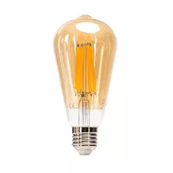 Żarówka LED 16W/230V Filament ST64 retro E27 barwa bursztynowa 1760lm - 8433325358501