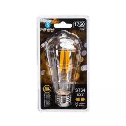 Żarówka LED 16W/230V Filament ST64 retro E27 barwa bursztynowa 1760lm - 8433325358501