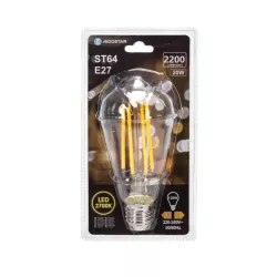 Żarówka LED 20W/230V Filament ST64 retro E27 biała ciepła 2200lm - 8433325358549