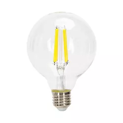 Żarówka LED 10W/230V Filament kula G95 E27 barwa biała zimna 1100lm - 8433325358587