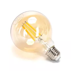 Żarówka LED 10W/230V Filament kula G95 E27 barwa bursztynowa 110lm - 8433325358594