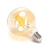 Żarówka LED 10W/230V Filament kula G95 E27 barwa bursztynowa 110lm - 8433325358594