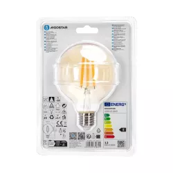 Żarówka LED 12W/230V Filament kula G95 E27 barwa bursztynowa 1320lm - 8433325358624