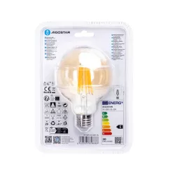 Żarówka LED 20W/230V Filament kula G95 E27 barwa bursztynowa 2200lm - 8433325358686