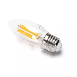 Żarówka świecowa LED 6W/230V Filament C35 E27 biała ciepła 660lm - 8433325358693