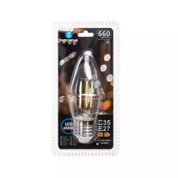 Żarówka świecowa LED 6W/230V Filament C35 E27 biała zimna 660lm - 8433325358709