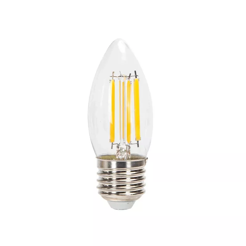 Żarówka świecowa LED 8W/230V Filament C35 E27 biała ciepła 880lm - 8433325358754