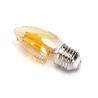 Żarówka świecowa LED 8W/230V Filament C35 E27 barwa bursztynowa 880lm - 8433325358778