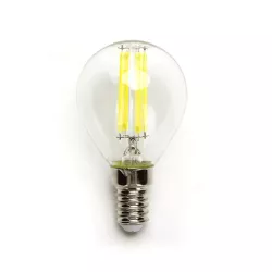 Żarówka LED 6W/230V Filament kulaka G45 E14 barwa biała zimna 660lm - 8433325358822