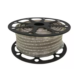 Zielona taśma LED 230V wysokonapięciowa 8mm 60led/m szpula 50mb IP65 - 8433325188573