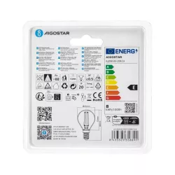 Żarówka LED 8W/230V Filament kulka G45 E14 barwa bursztynowa 880lm - 8433325358891