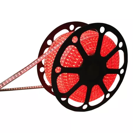 Czerwona taśma LED 230V wysokonapięciowa 10mm 180led/7w/m 50mb IP65 - 8433325188597