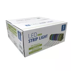 Czerwona taśma LED 230V wysokonapięciowa 10mm 180led/7w/m 50mb IP65 - 8433325188597