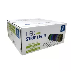 Zielona taśma LED 230V wysokonapięciowa 10mm 180led/7w/m 50mb IP65 - 8433325188603