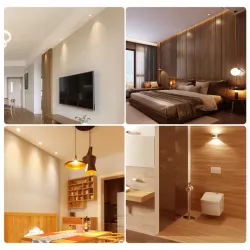 Żarówka LED GU10 3W 2700K z możliwością ściemniania i szklanym kloszem - 8433325363741