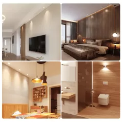 Żarówka LED GU10 3W 4000K z możliwością ściemniania i szklanym kloszem - 8433325363758