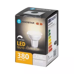 Żarówka LED GU10 4,9W 2700K z możliwością ściemniania i szklanym kloszem - 8433325363772