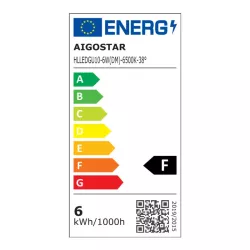 LED GU10 6W 6500K z możliwością ściemniania i szklanym kloszem - 8433325363826