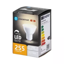 Żarówka LED GU10 3W 2700K z możliwością ściemniania - 8433325363833