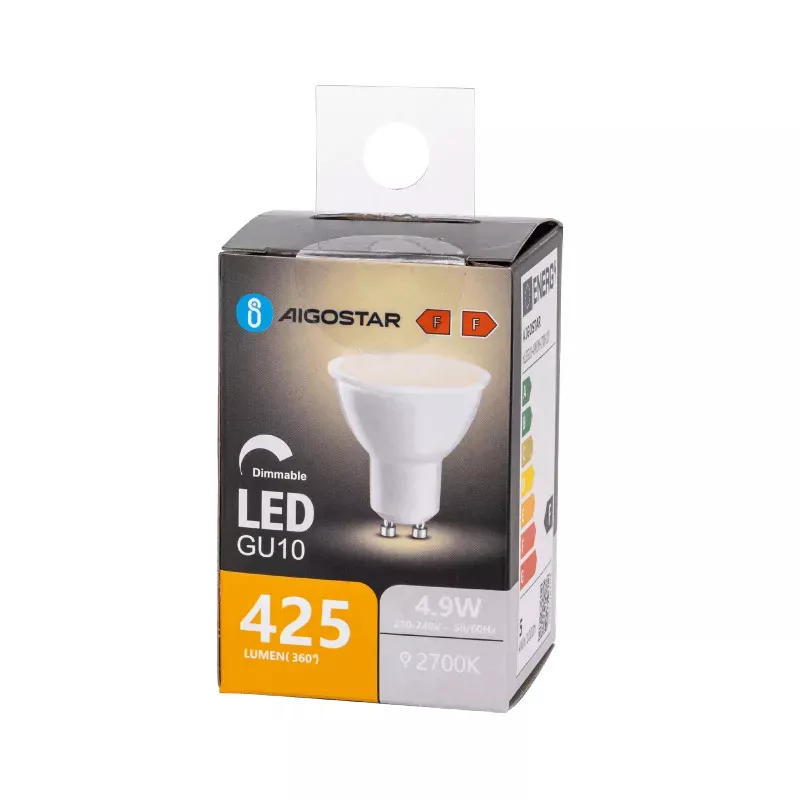 LED GU10 4.9W 2700K z możliwością ściemniania - 8433325363864