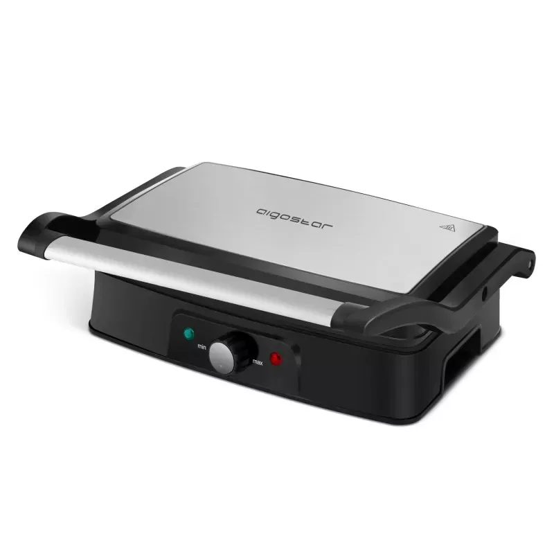 Karbowany opiekacz do panini ze stali nierdzewnej 1500W - 8433325500924