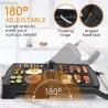 Karbowany opiekacz do panini ze stali nierdzewnej 1500W - 8433325500924