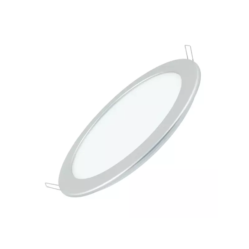 Ultracienki downlight LED E6 20W okrągły srebrny 3000K ciepły - 8433340001239